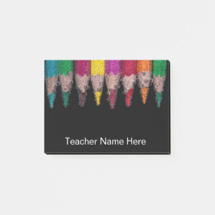 Personalisierte Farbstifte für Lehrer Post-it Klebezettel