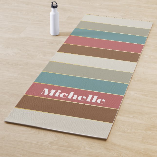 Personalisierte Farbstreifen Yogamatte (Beispiel)