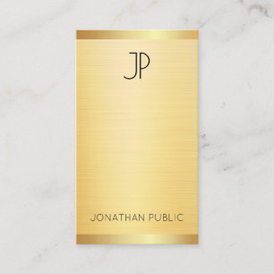 Personalisierte Faux-Gold Moderne Elegante Profess Visitenkarte