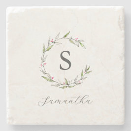 Personalisierte Favoriten Wasserfarbene Botanicals Steinuntersetzer