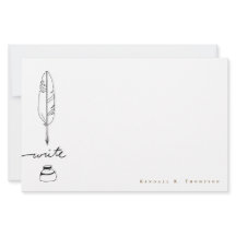 Personalisierte Federkiel-Tinte Handschriftlich Ge