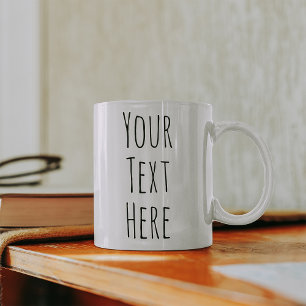 Personalisierte Fehler   Eigener Text hinzufügen Zweifarbige Tasse