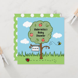 Personalisierte Feier Tree Kinderdusche Einladung