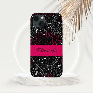 Personalisierte feminine Federn und Blumen  Case-Mate iPhone Hülle