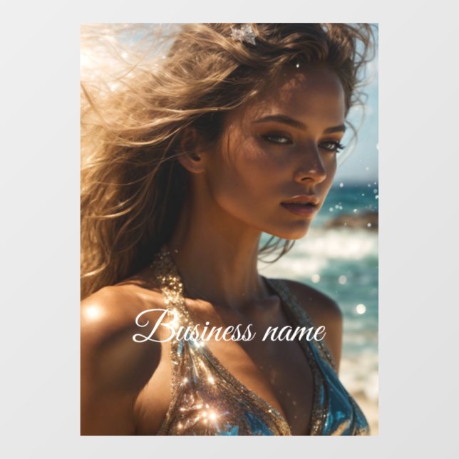 Personalisierte Fensterklammer Fensteraufkleber (Blatt)