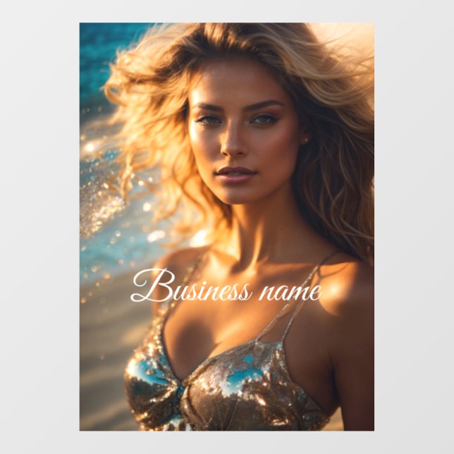 Personalisierte Fensterklammer Fensteraufkleber (Blatt)