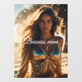 Personalisierte Fensterklammer Fensteraufkleber