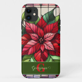 Personalisierte festgehaltene Gläser Poinsettia Case-Mate iPhone Hülle