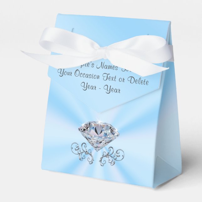 Personalisierte Festivalboxen für das 60. Hochzeit Geschenkschachtel (Vorderseite)