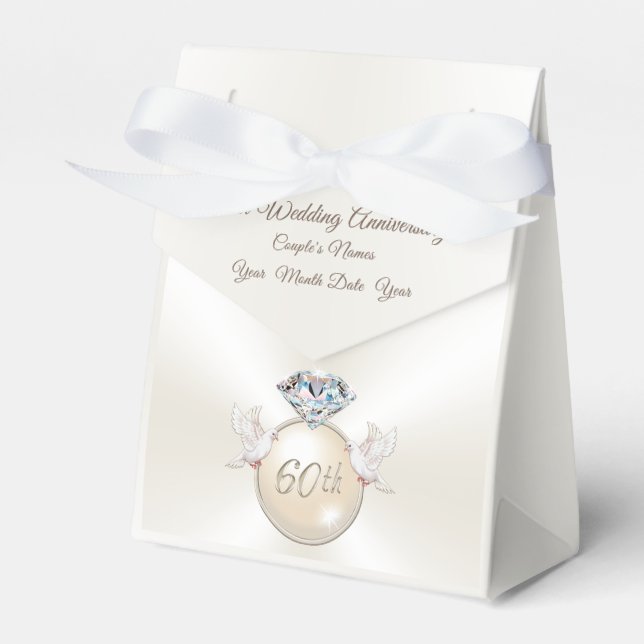 Personalisierte Festivalboxen für das 60. Hochzeit Geschenkschachtel (Vorderseite)