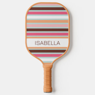 Personalisierte fette Streifen Pickleball Paddel Schläger