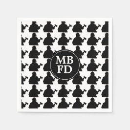 Personalisierte Feuerwehrmänner Napkins Serviette