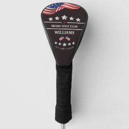 Personalisierte Feuerwehrmongram Go Golf Headcover