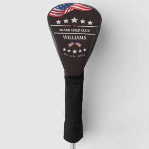 Personalisierte Feuerwehrmongram Go Golf Headcover