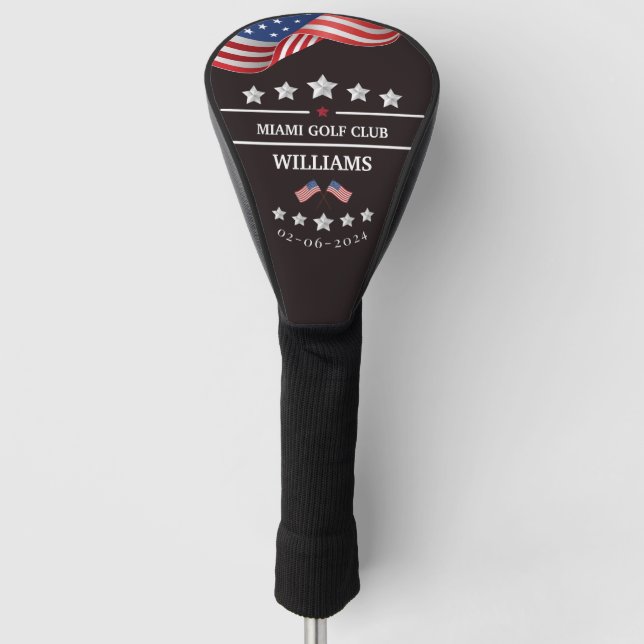Personalisierte Feuerwehrmongram Go Golf Headcover (Vorderseite)