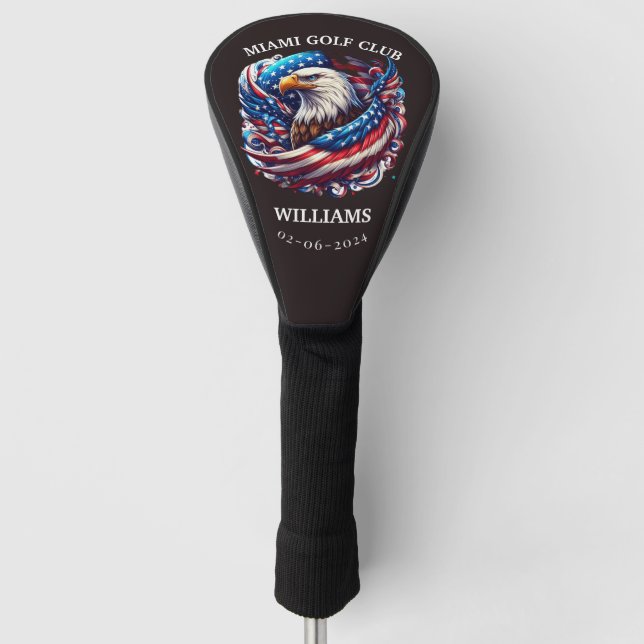 Personalisierte Feuerwehrmongram Go Golf Headcover (Vorderseite)