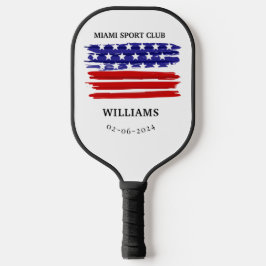 Personalisierte Feuerwehrmonogramm Pickleball Schläger