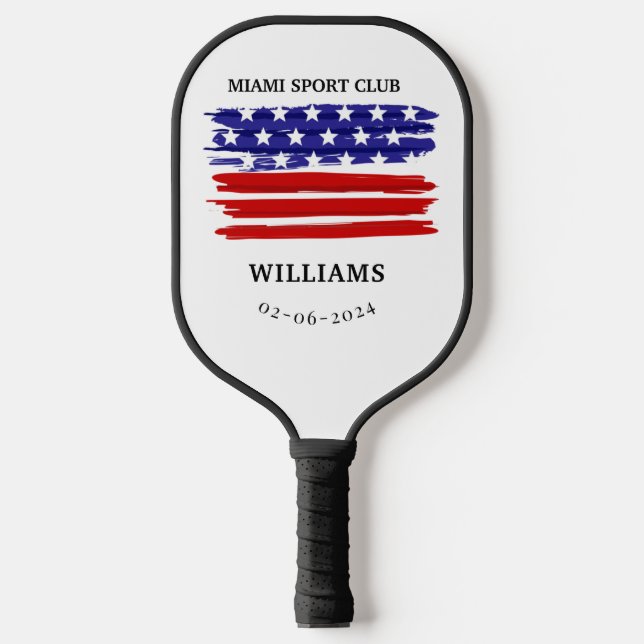 Personalisierte Feuerwehrmonogramm Pickleball Schläger (Vorderseite)