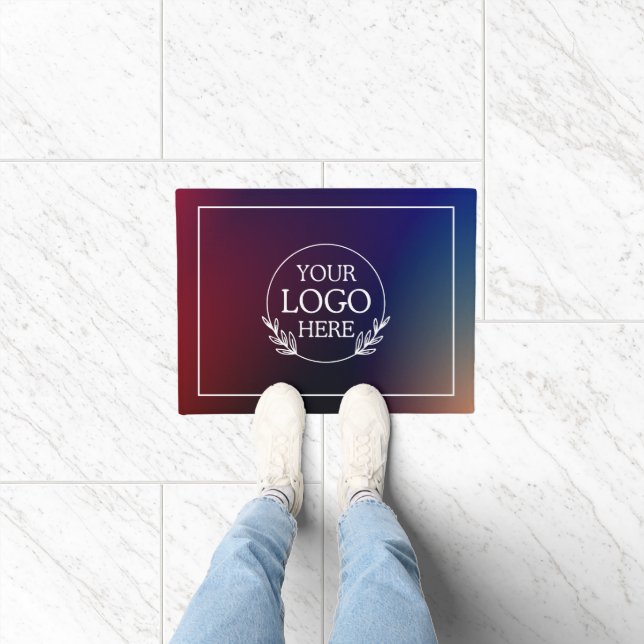 Personalisierte Firmen-Willkommensmatte mit Logo h Fußmatte (Indoor)