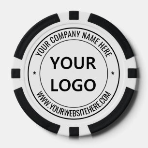 Personalisierte Firmenlogos und Text-Pokerchips Pokerchips