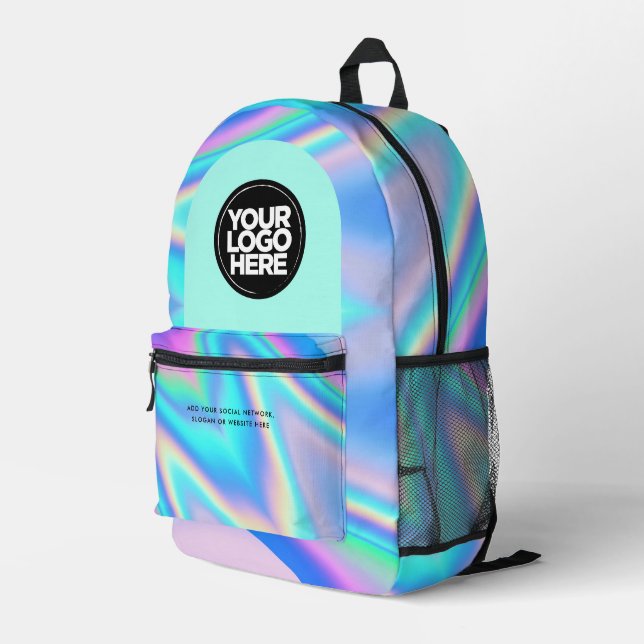Personalisierte Firmenlogos und Texte Bedruckter Rucksack (Rückseitige Ecke Rechts)