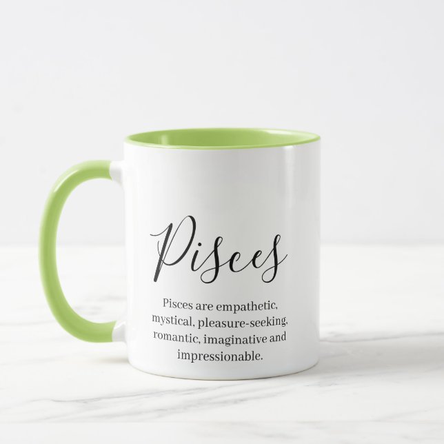 "Personalisierte Fische Name und Merkmale des Ster Tasse (Links)