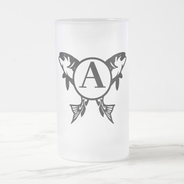 Personalisierte Fischerei Mattierte Tasse (Mittel)