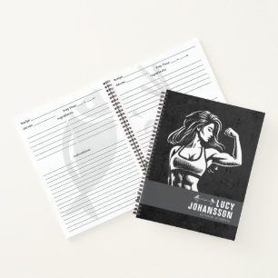 Personalisierte Fitness Journal Tagestagebuch Notizbuch
