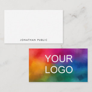 Personalisierte flache Note Card Logo hinzufügen Mitteilungskarte