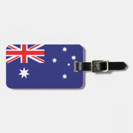 Personalisierte Flagge Australiens Gepäckmarke Gepäckanhänger