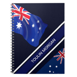 Personalisierte Flagge Australiens Notizblock