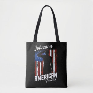 Personalisierte Flagge des amerikanischen Patriot Tasche