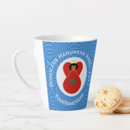 Personalisierte Flagge des marokkanischen Hanukkah Milchtasse