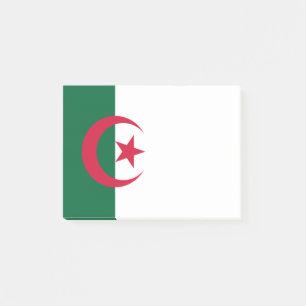 Personalisierte Flagge des Sternes und des Post-it Klebezettel