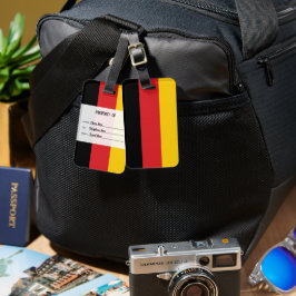 Personalisierte Flagge Deutschland Gepäckmarke Gepäckanhänger