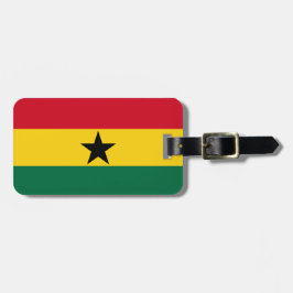Personalisierte Flagge Ghanas Gepäckmarke Gepäckanhänger