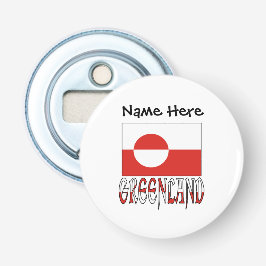 Personalisierte Flagge Grönlands und Grönlands Flaschenöffner
