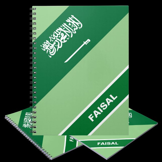 Personalisierte Flagge Saudi-Arabiens (KSA) Notizblock (Von Creator hochgeladen)