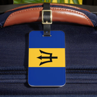 Personalisierte Flagge von Barbados Gepäckanhänger