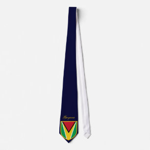 Personalisierte Flagge von Guyana mit Namen Krawatte