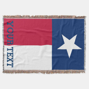 Personalisierte Flagge von Texas Decke