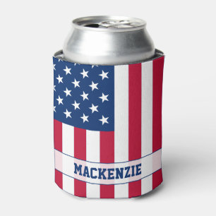 Personalisierte Flaggen-US Flagge der USA Dosenkühler