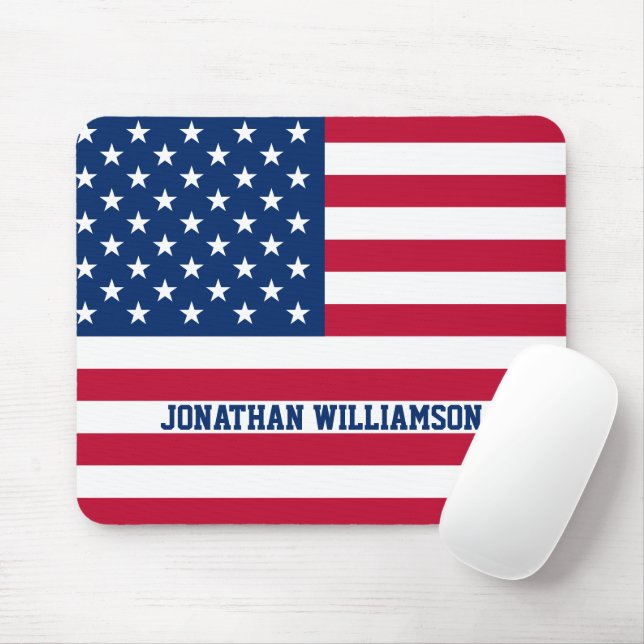 Personalisierte Flaggen-US Flagge der USA Mousepad (Mit Mouse)