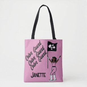 Personalisierte Flaggentasche (Rosa Blume) B Tasche