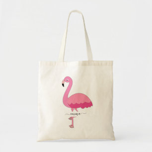 Personalisierte Flamingo-Tasche für Flamingo-Fan Tragetasche