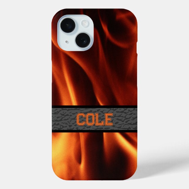 Personalisierte Flamme Case-Mate iPhone Hülle (Rückseite)