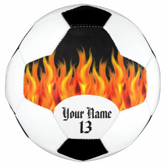 Personalisierte Flammen Fußball