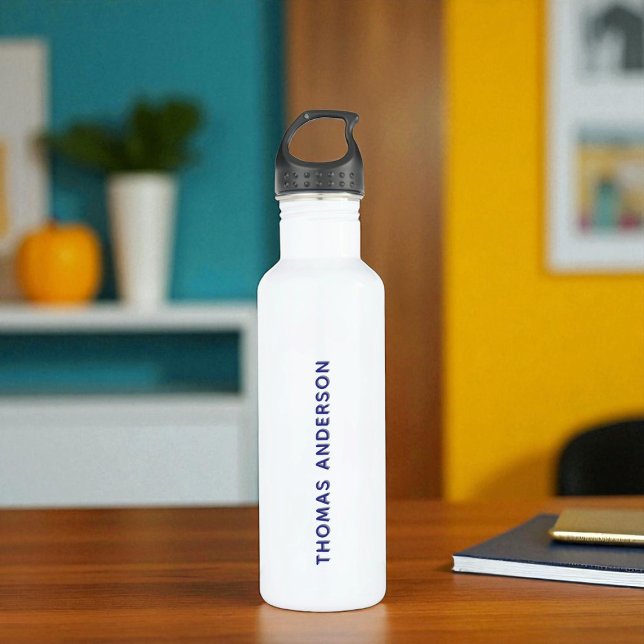 Personalisierte Flasche aus weißem, rostfreiem Sta Edelstahlflasche (Von Creator hochgeladen)