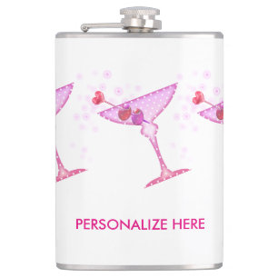 PERSONALISIERTE FLASCHE - ROSA MARTINI FLACHMANN