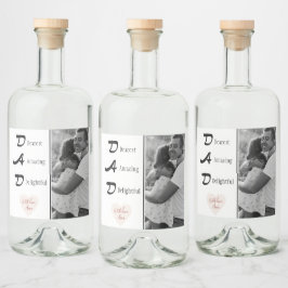 Personalisierte Flaschen | Geschenk für Vater Alkoholflaschenetikett